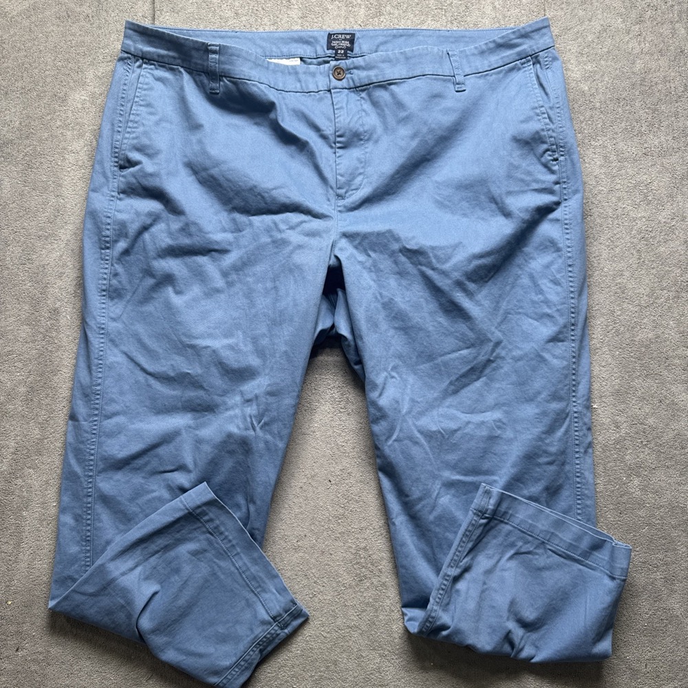 J. Crew Light Blue Cotton Chino Trousers